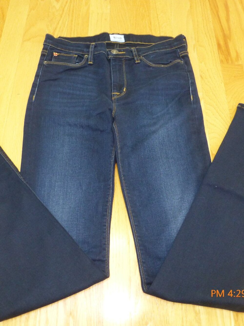 Hudson Bootcut Jeans Women's 28 Love Mid Rise Western Boho Y2K Stretch Dark Wash